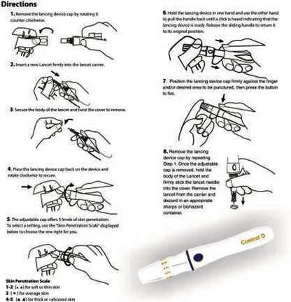 Control D Comfort Lancing Device