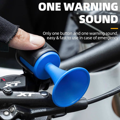 Bicycle Air Horn with Button Control Waterproof & Long Battery Life 120db