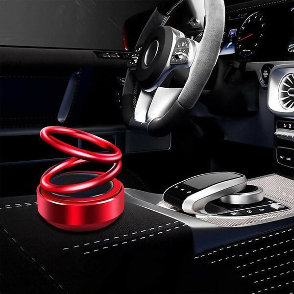 Solar Car Aroma Diffuser 360 Rotating Perfume Air Freshener for Car Home Office random color ABHI Mobiles