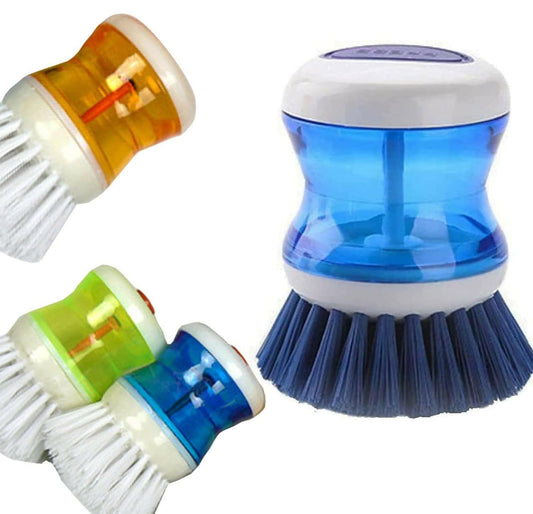 2in1 Soap Dispensing Palm Scrubbing Brush - HalfPe