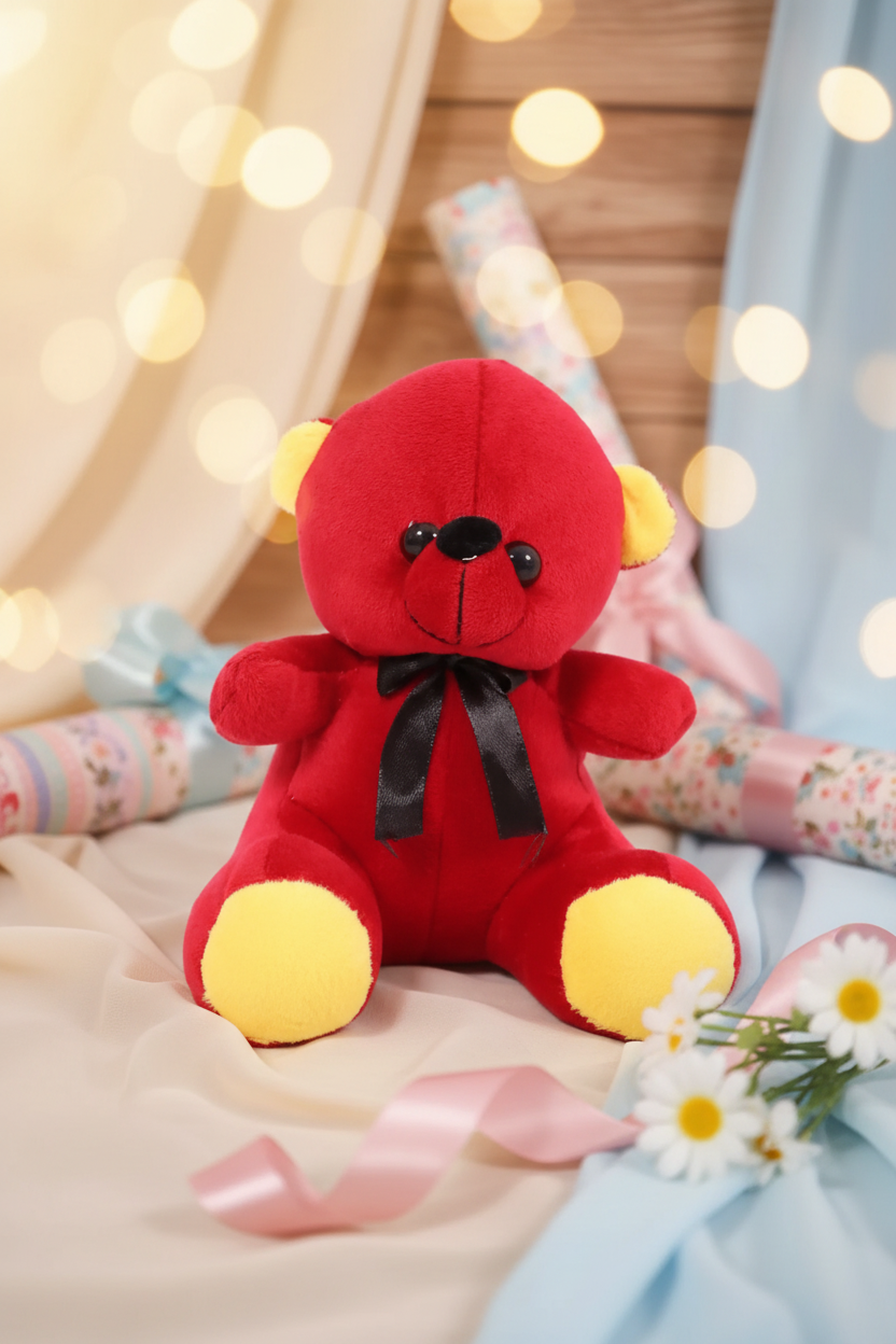 Teddy Bear Soft Toy for Kids - 16 Cm SUPER