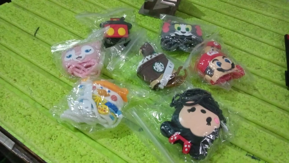 Cartoon Character Silicon Charger Case Cover For Ip 18-20w (Mix Design  1 Pc)