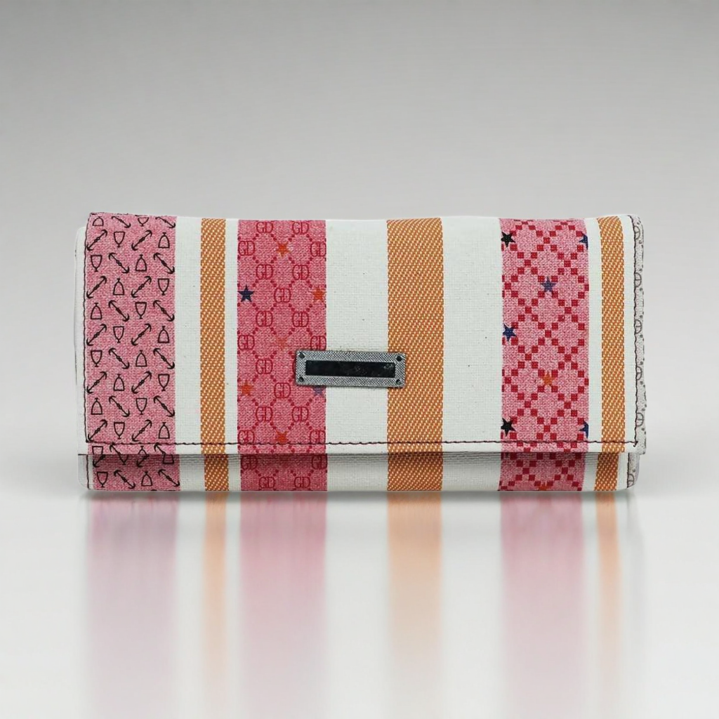 Women’s Printed Striped Envelope Wallet