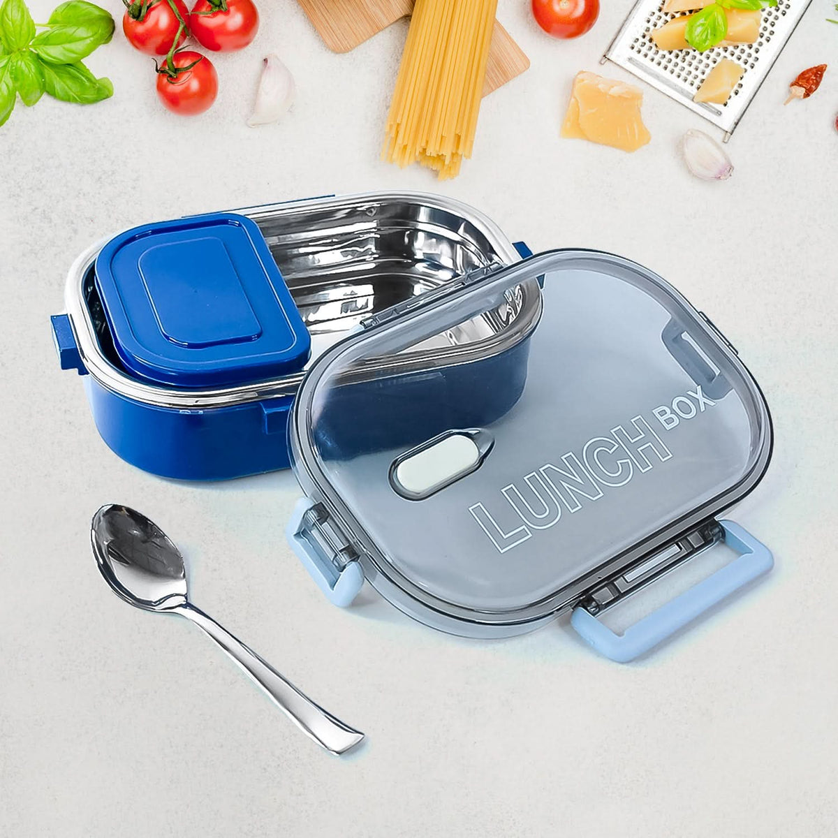 Home Chef Premium Airtight Steel Lunch Box – Durable & Leakproof HP DD