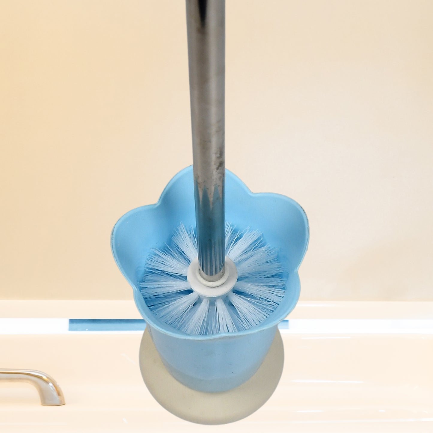 Premium Toilet Plastic Brush With Holder Stand Western And Indian Toilet Bathroom Cleaning