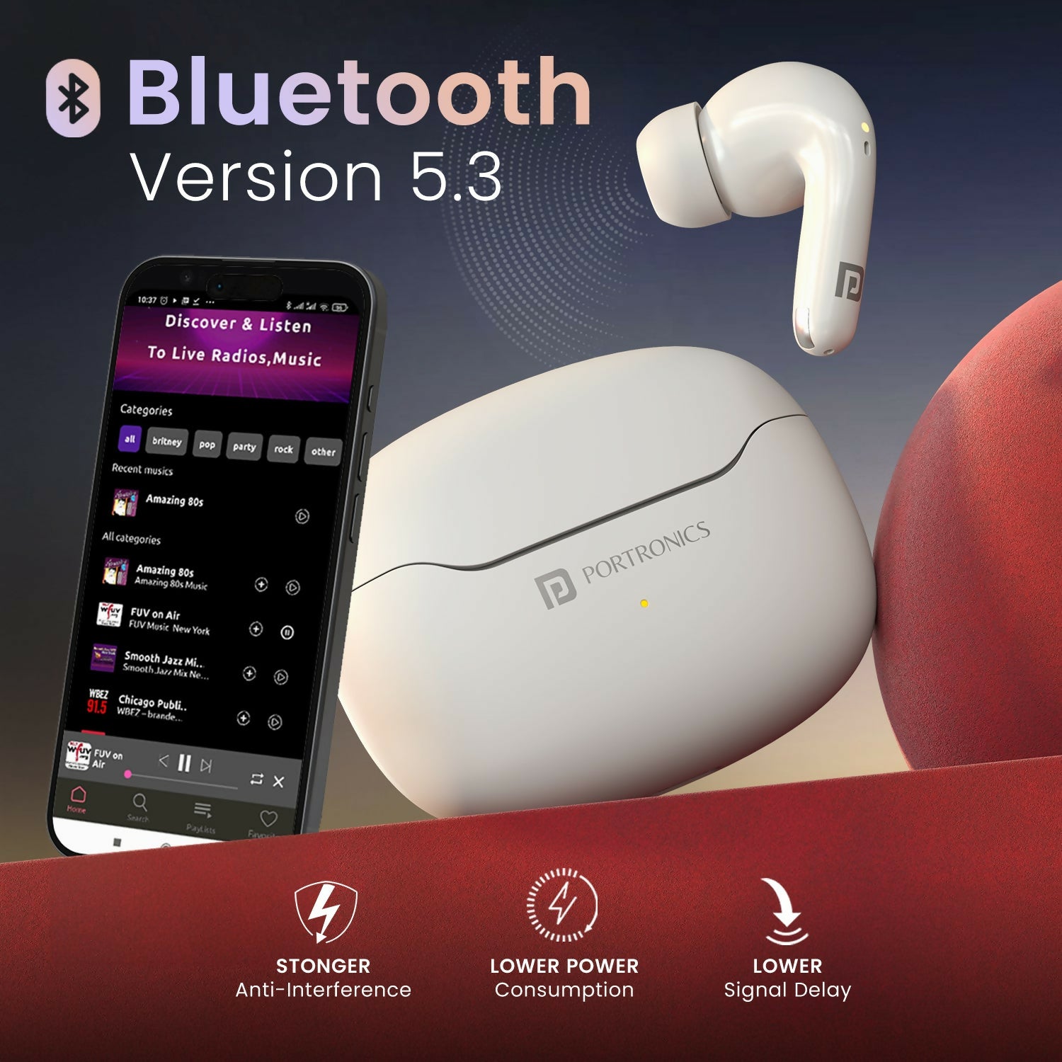 Portronics Harmonics Twins 33 Earbuds
