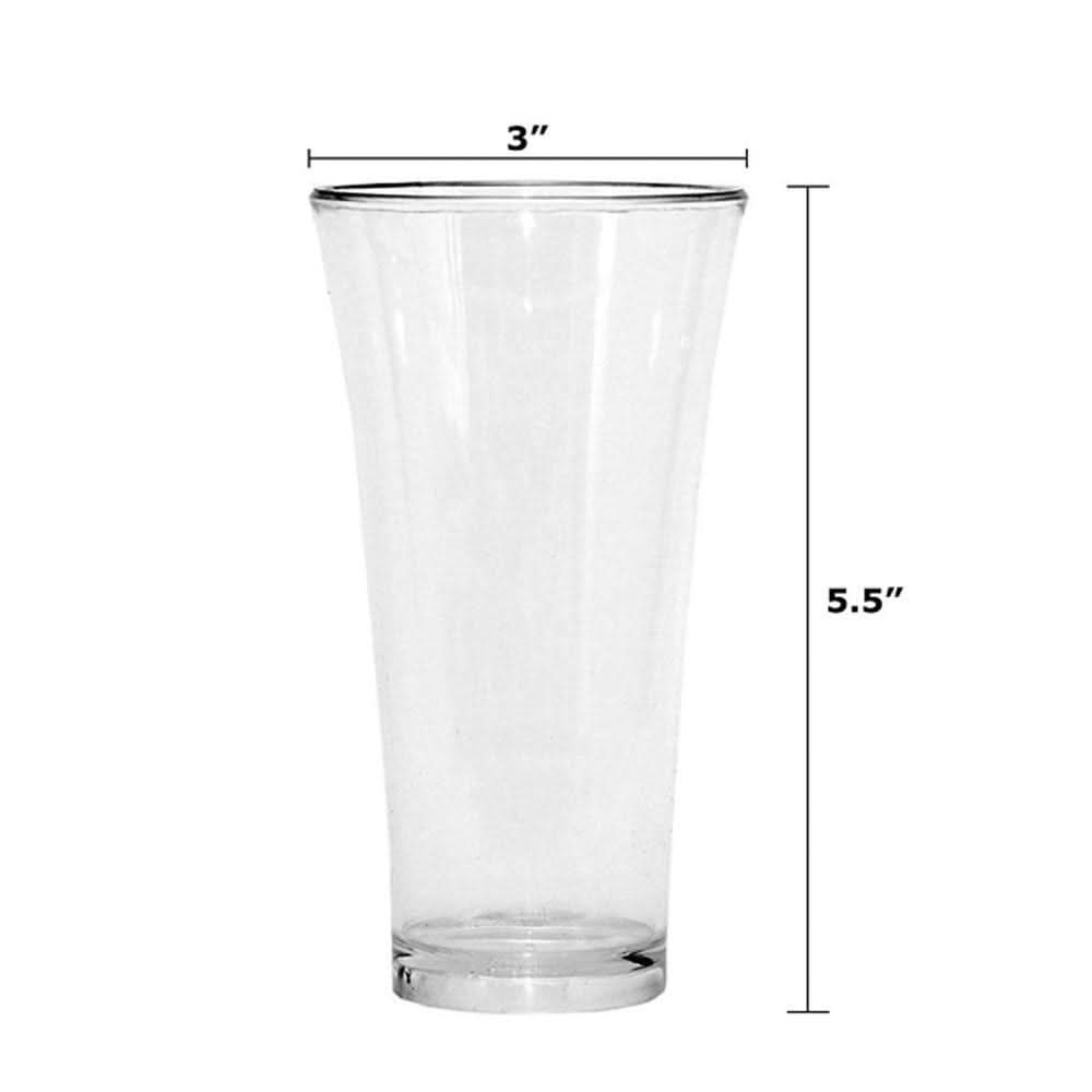Transparent Juicy Glass Set – 300ml (6 Pcs, Plastic)