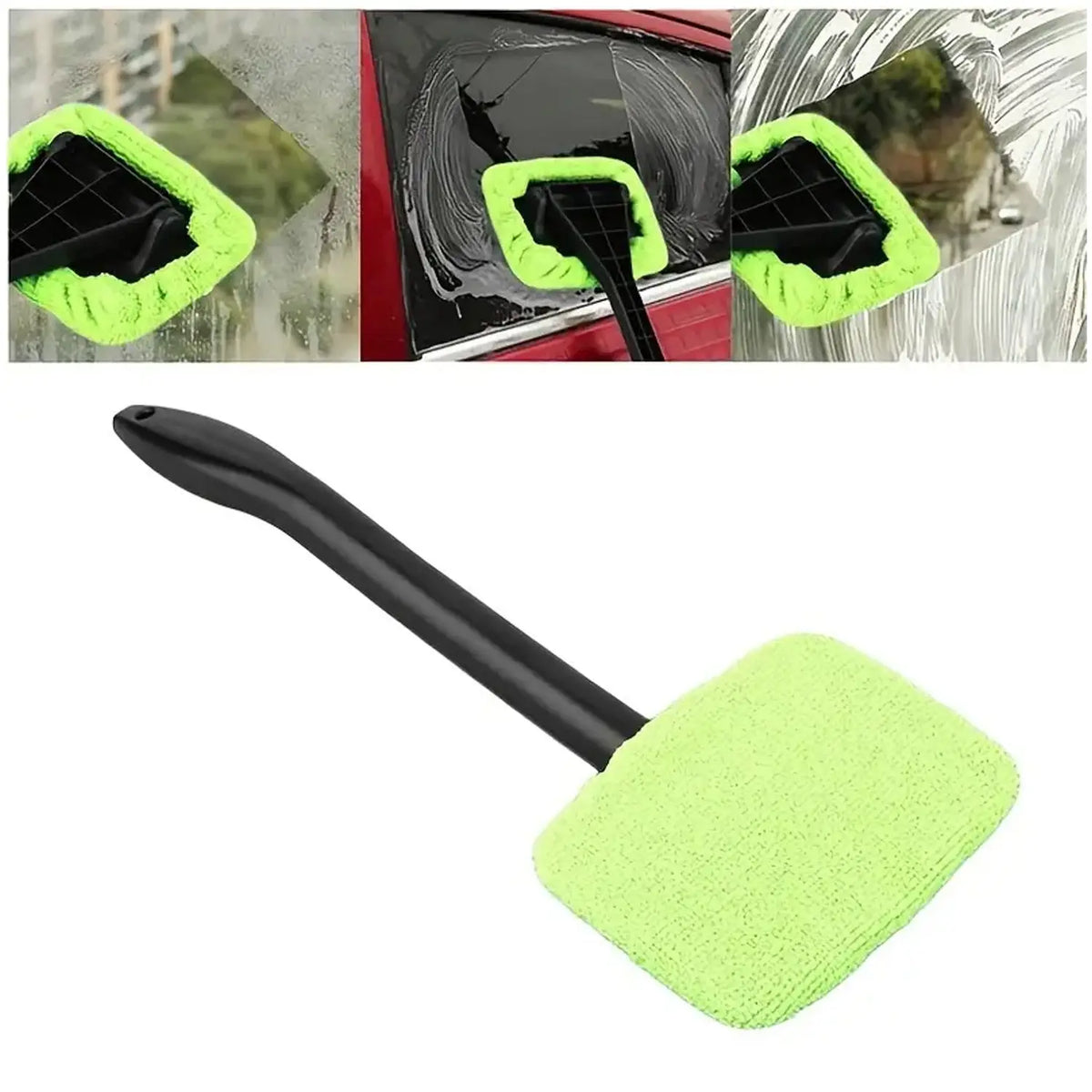 Windshield Clean Car Glass Cleaner Wiper With Microfiber Cloth (1 Pc  38 Cm Long) HP DD