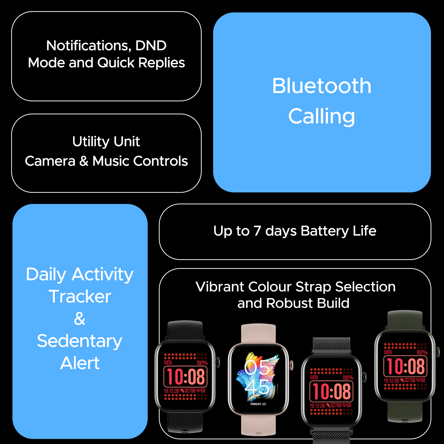 boAt Wave Astra 3 (Fitpass Edition) Smartwatch with 1.83" HD Display, Turn-By-Turn Navigation, BT Calling, Powered by Crest+ OS (MULTI COLOR)