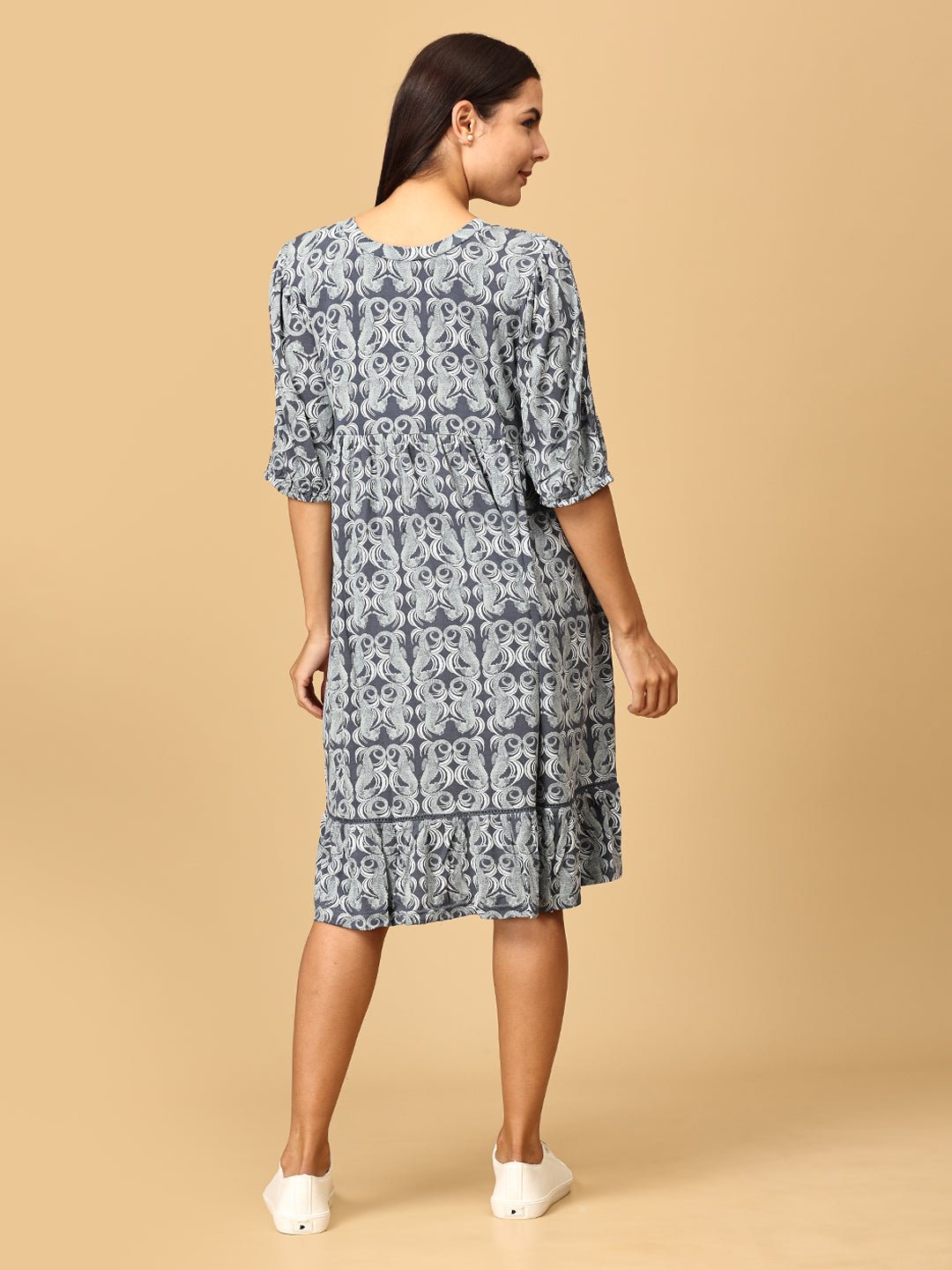 Darling Escape Maternity and Nursing Tier Dress - DRS - MRMD - S