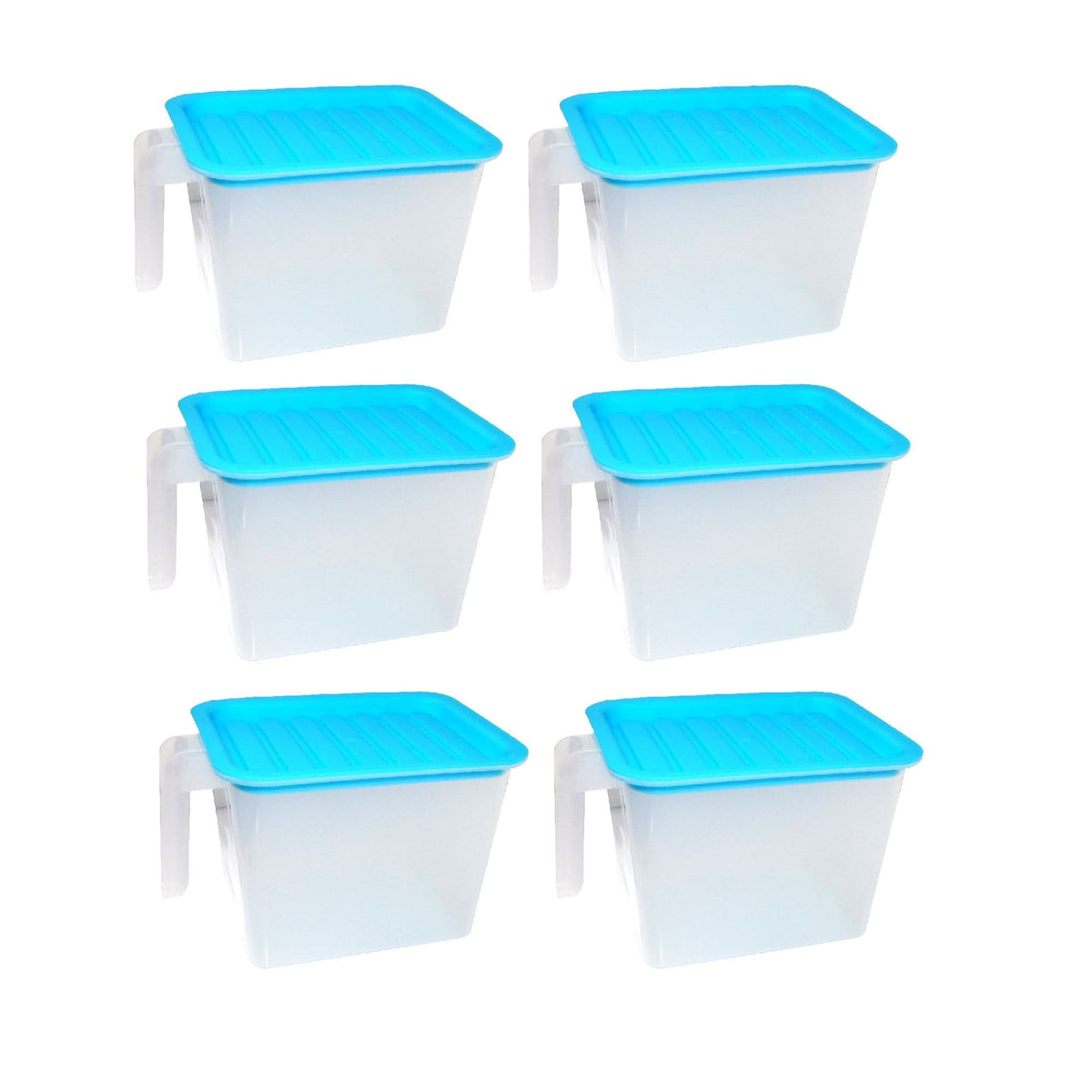 1100ml Square Airtight Unbreakable Food Storage Container (Set Of 6) HP DD