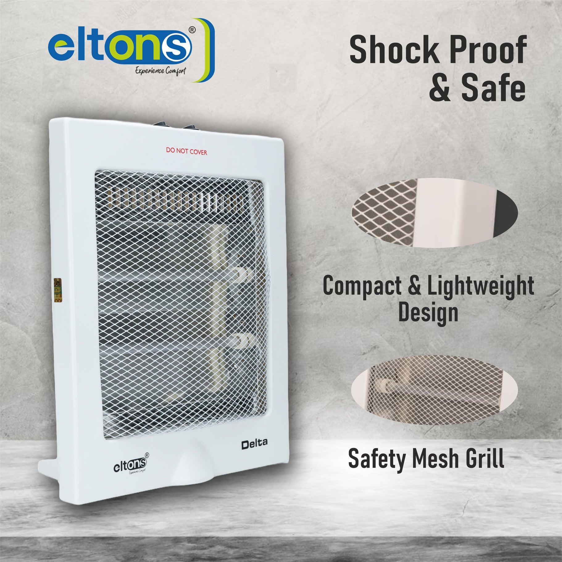 Eltons DELTA 2 ROD QUARTZ ROOM HEATER Delta 2 Rod Quartz Room Heater Quartz Room Heater