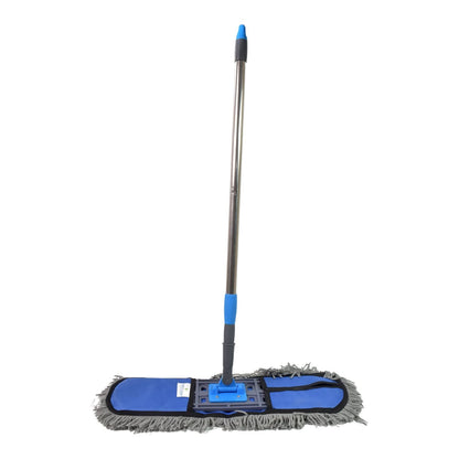 Wet & Dry Floor Mop with Cotton Pad – Long Aluminum Handle for Home Cleaning (1 Pc, Large)