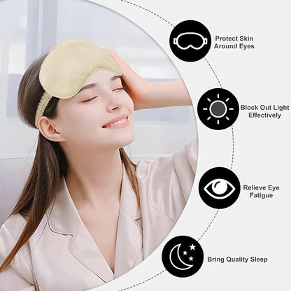 Lushomes Eye Mask for Sleeping Soft and Comfortable Night Blindfold for Men & Women - HalfPe