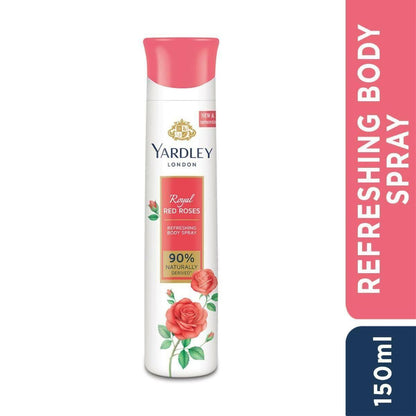 Yardley london royal red roses refreshing deo for women - 150 ml - HalfPe