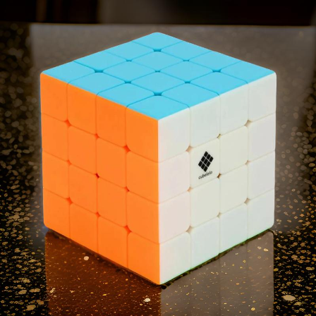 4x4 Stickerless Cube (Magic Speed Puzzle) SUPER