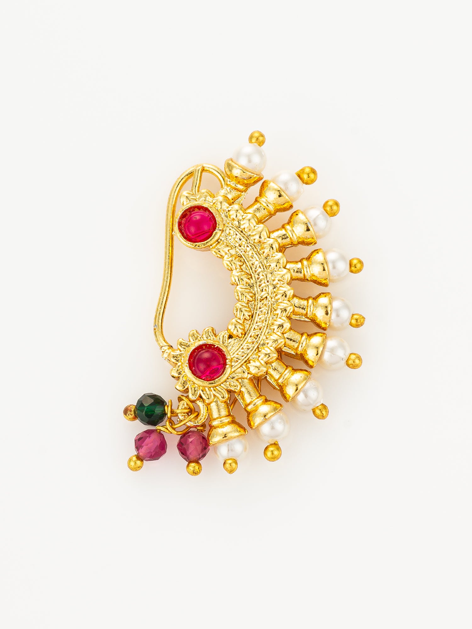 Traditional Pearl Nath | Aadita Jewelry