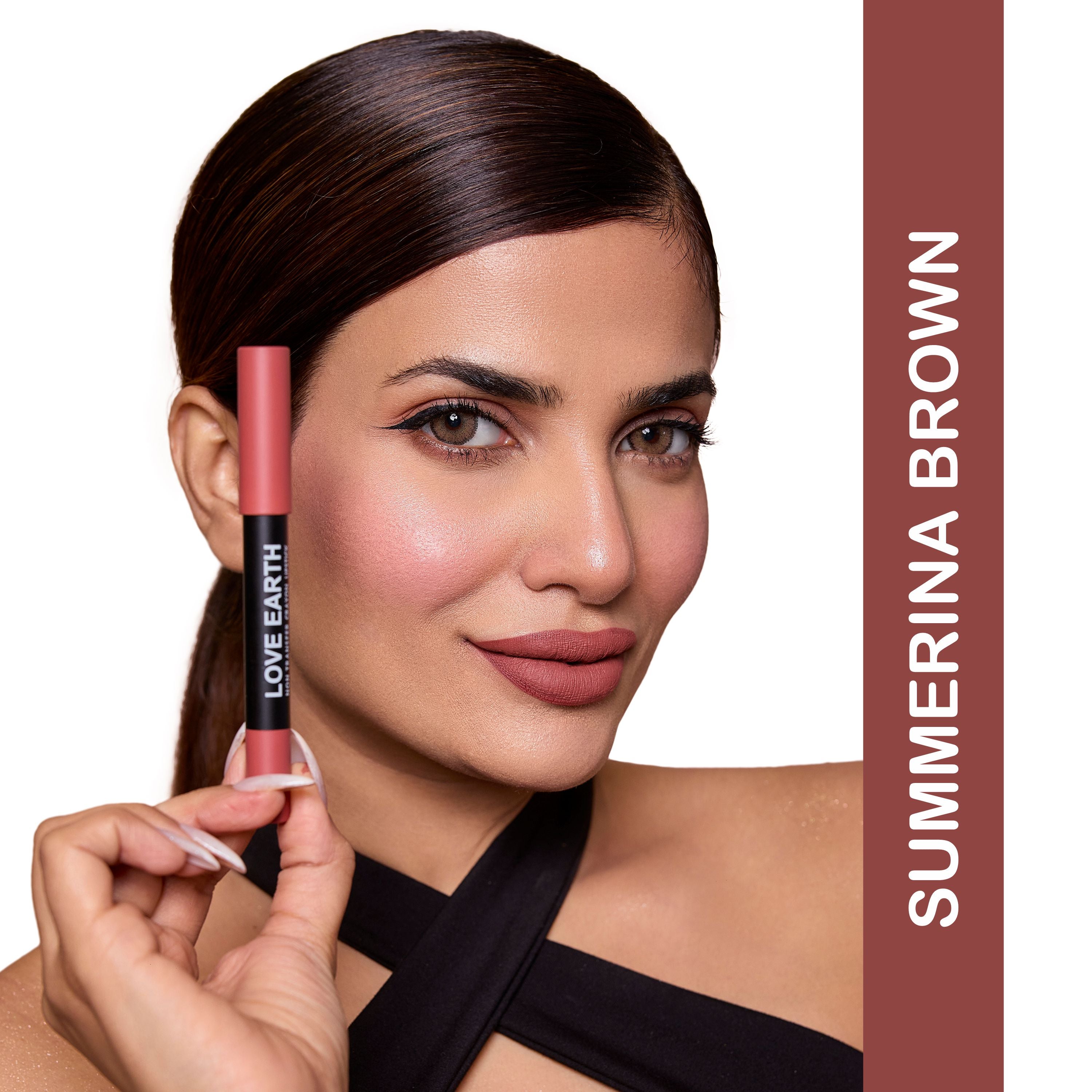 Love Earth Lip Crayon Summerina Brown LE268 - Image 2