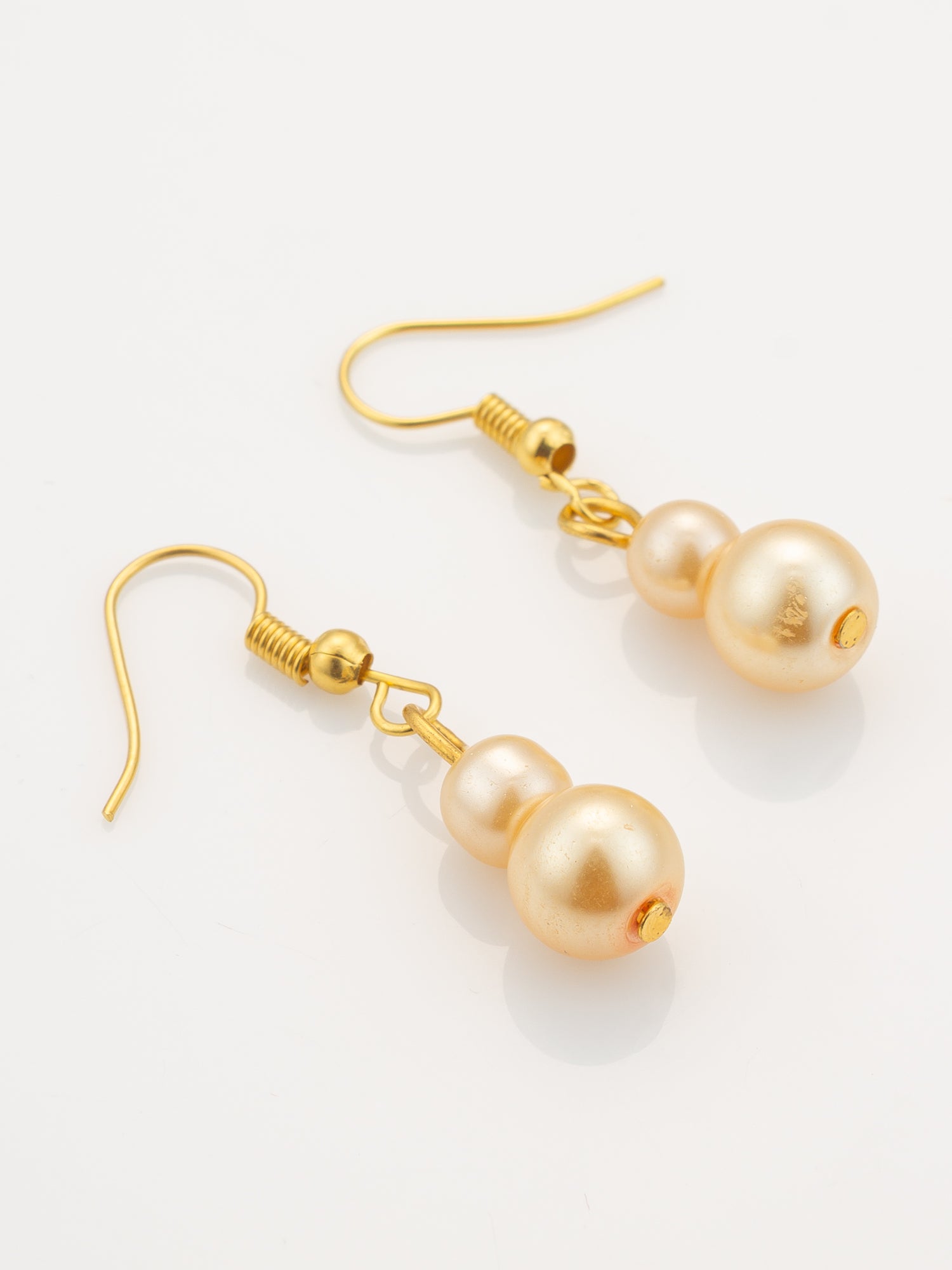 Gold-Plated Pearl Beaded Traditional Necklace Set – View 2 | Aadita Jewelry