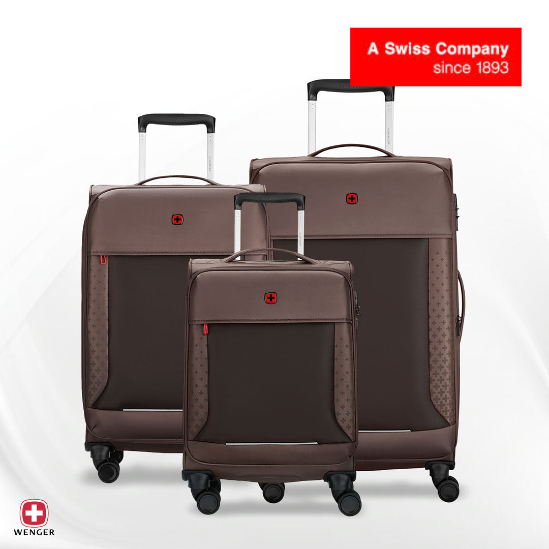 Wenger Castic Pro Brown L - Castic Pro Small, Medium , Large Softside Case, Tapu set 3 pc
