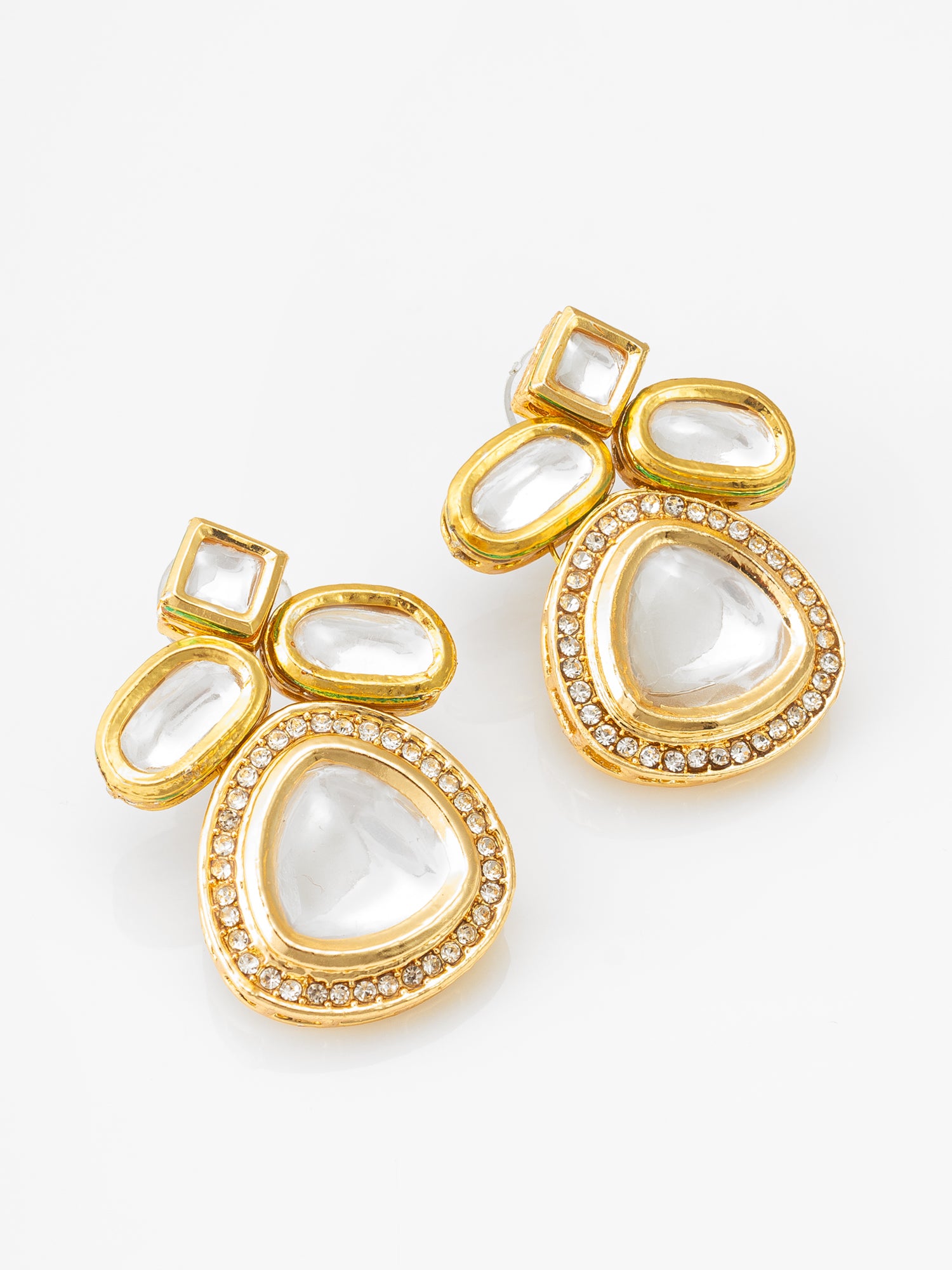 Multi-Strand Pearl Kundan Necklace Set – View 2 | Aadita Jewelry