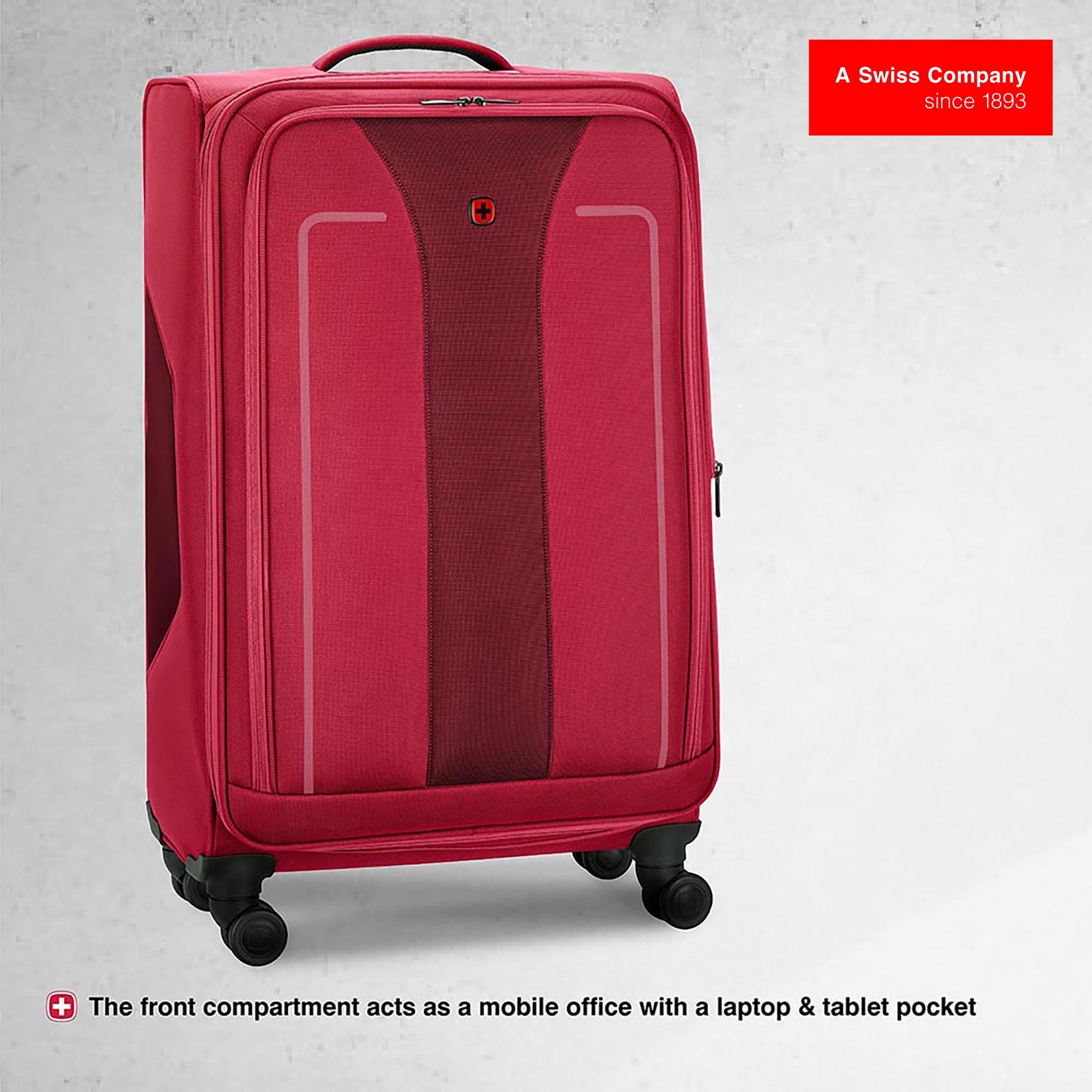 Wenger Fantic Pro Check-in Suitcase - Large - Red - Image 4