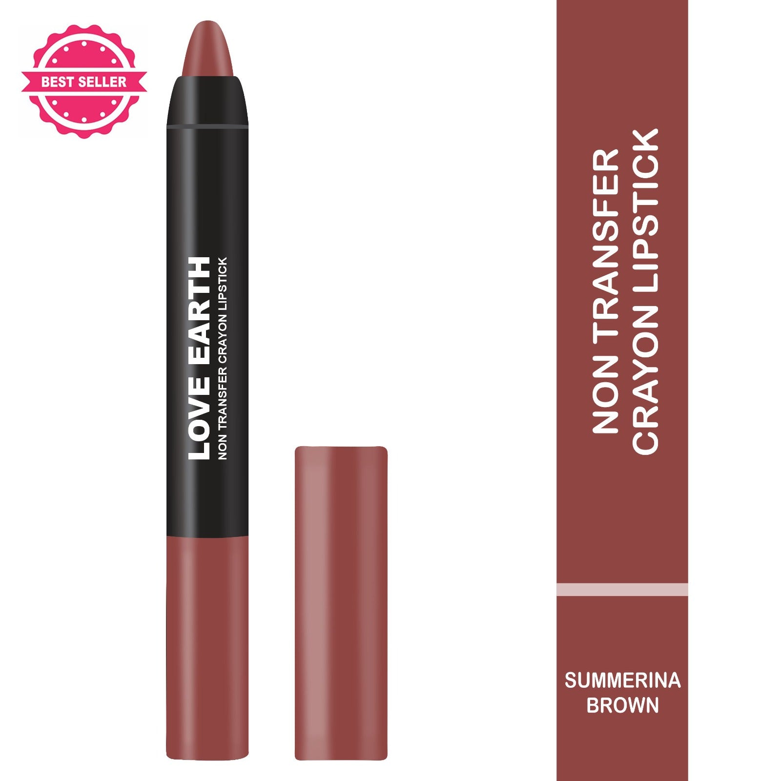 Love Earth Lip Crayon Summerina Brown LE268 - Image 1