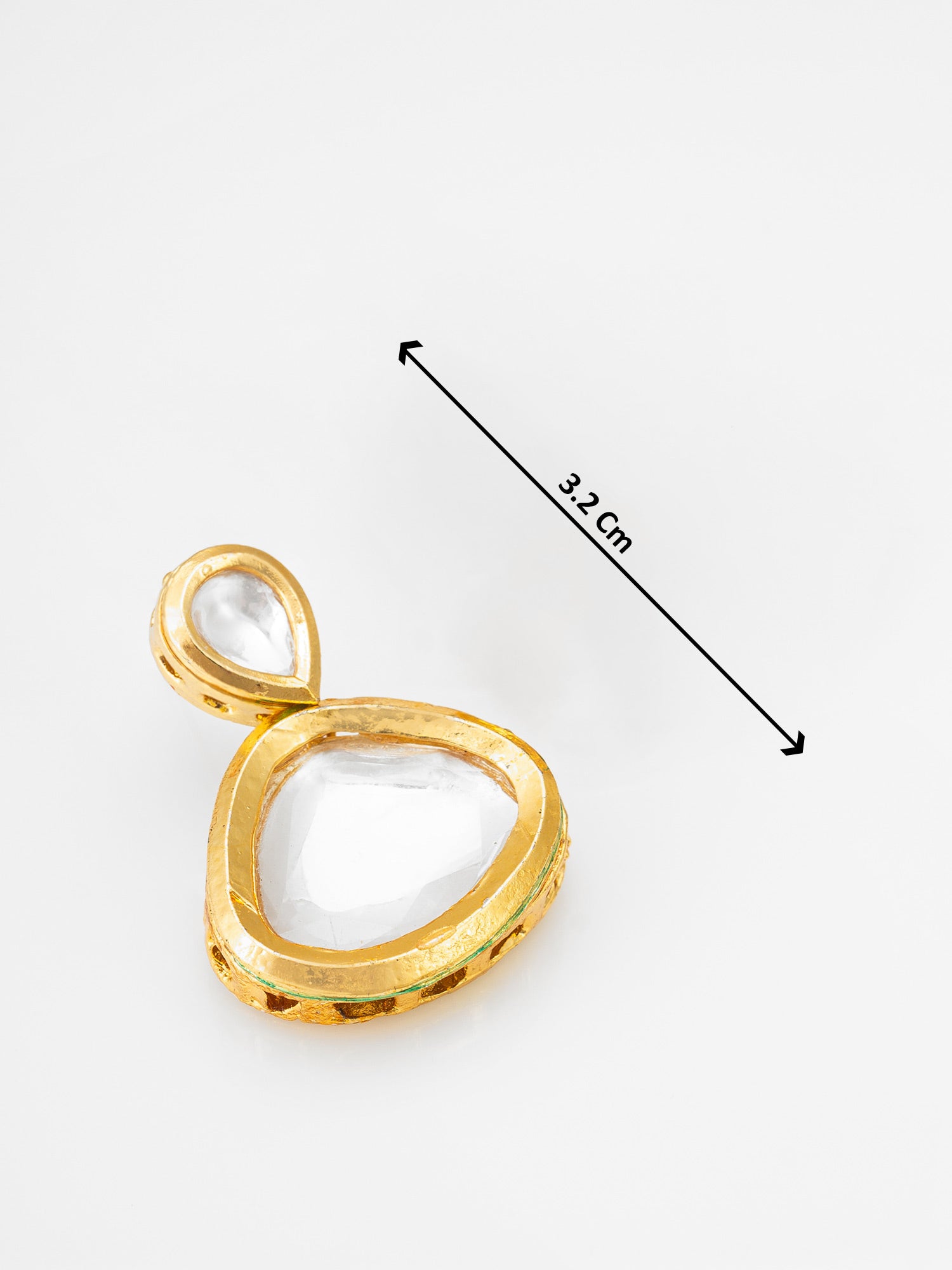 Gold Plated Stud Earrings – View 3 | Aadita Jewelry