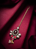 Traditional Kundan Floral Mang Tikka – View 5 | Aadita Jewelry