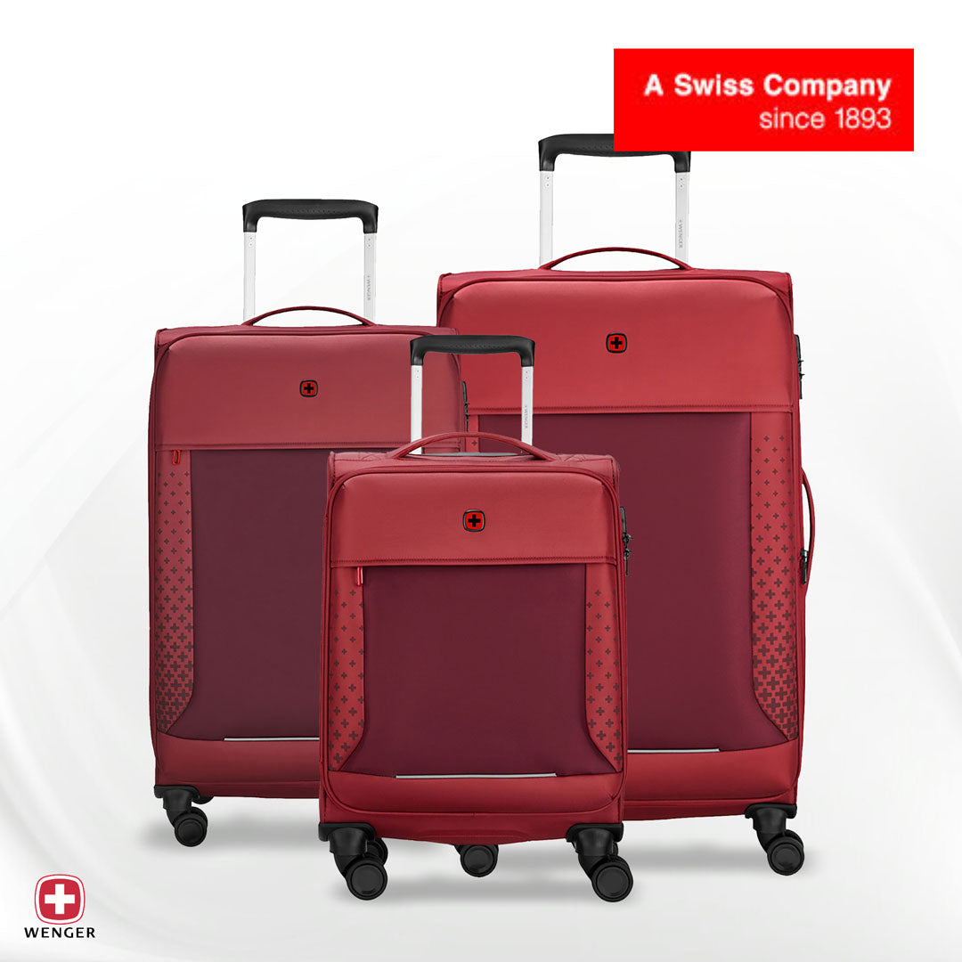 Wenger Castic Pro Red L - Castic Pro Small, Medium , Large Softside Case, Salsa set 3 pc