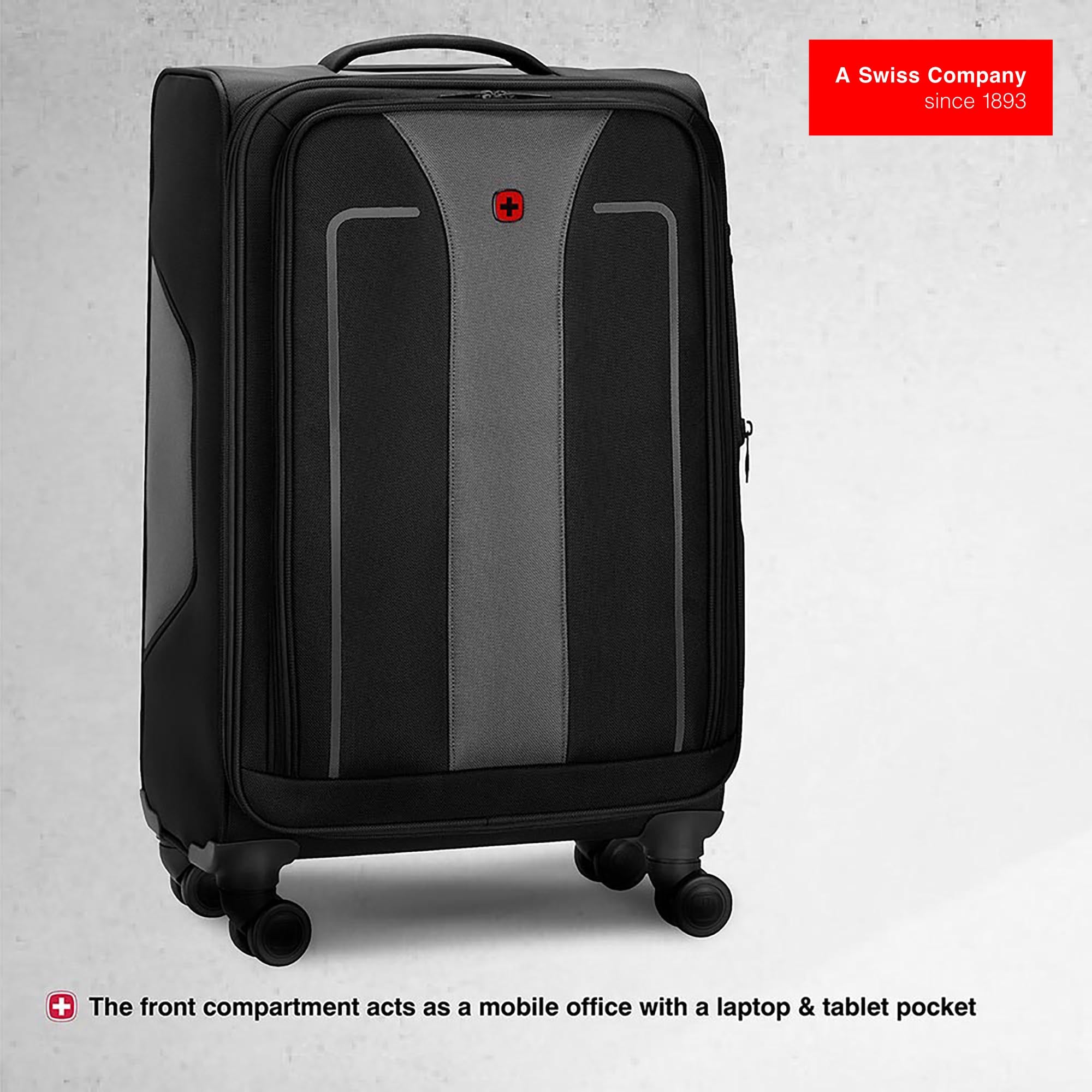 Wenger Fantic Pro Check-in Suitcase - Large (Value Edition) - Black - Image 4
