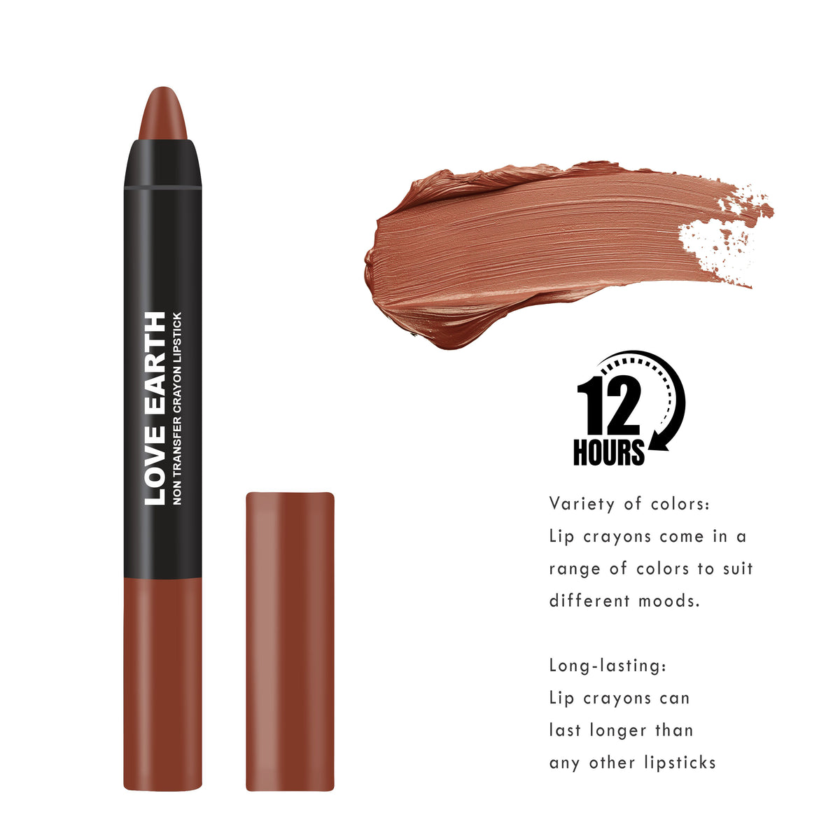 Love Earth Lip Crayon Coffee Rose LE267 - Image 4