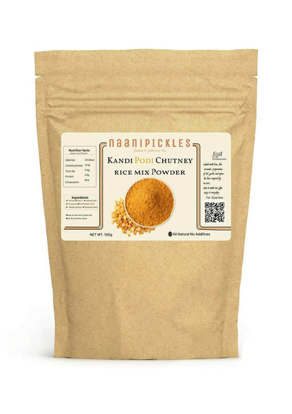Traditional Andhra Kandi Podi (Chutney Powder), Homemade Style, Protein-Rich Lentil Spice Mix, Authentic Flavor, Ready to Eat JPS PRODUCTS (ACHSA)