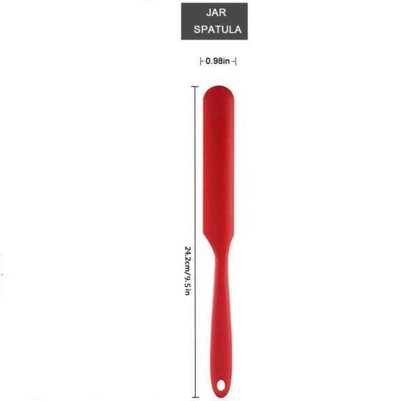 P-Plus International Silicone Non-Stick Heat Resistant Kitchen Utensil| Spatula Spoon (Pack of 2 RED) - HalfPe