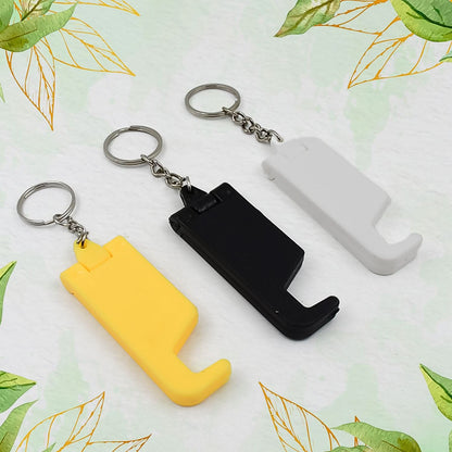 2-in-1 Plastic Keychain with Mobile Phone Stand & Cable Organizer  (100 Pcs Set )