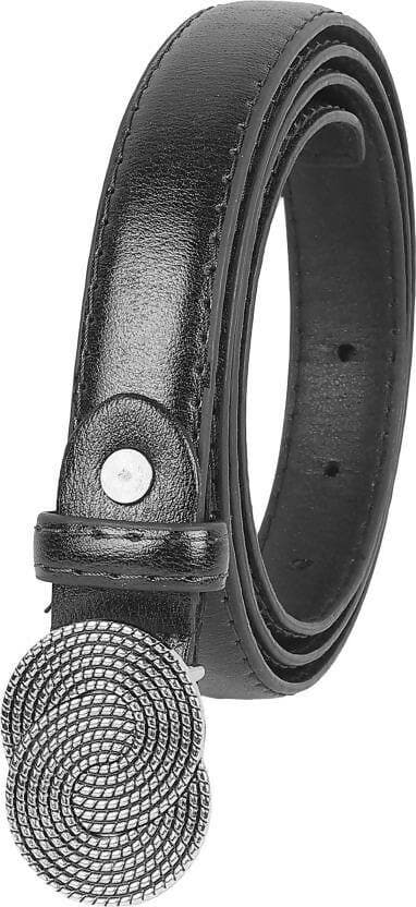 ZEVORA Women Casual, Evening, Formal, Party Black Genuine Leather Belt - HalfPe