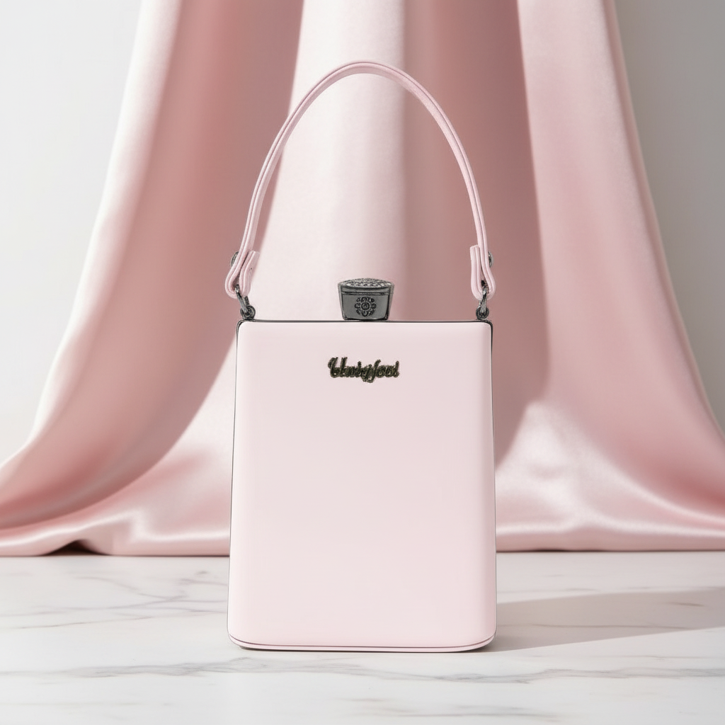 Metallic Box Clutch Handbag with Crown Lock RAYORA ENTERPRISE