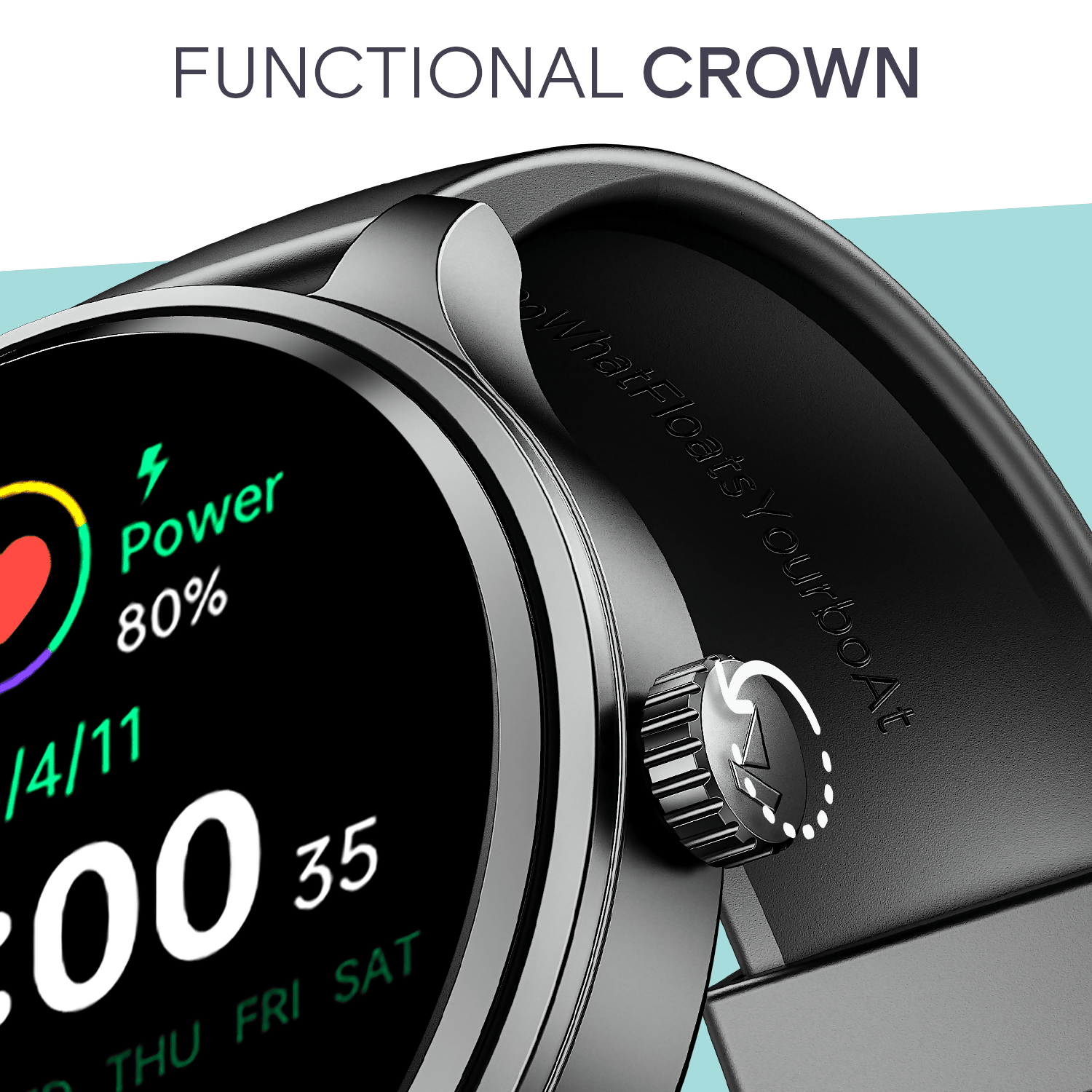 boAt Lunar Orbit 2 Smartwatch with 1.39" HD Display, 2.5D Animated Watch Faces & Advanced BT Calling (MULTI COLOR)