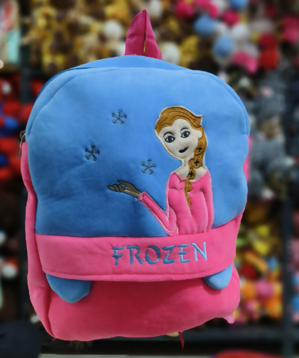 Frozen Printed Design Soft Plush Backpack for School kids / travel