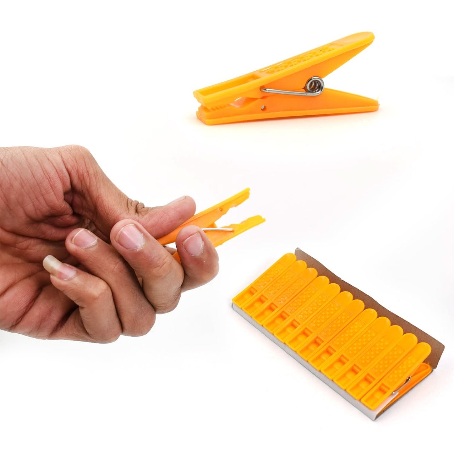 12 Pc Cloth Clip Set – Durable Clips for Household & Office Use