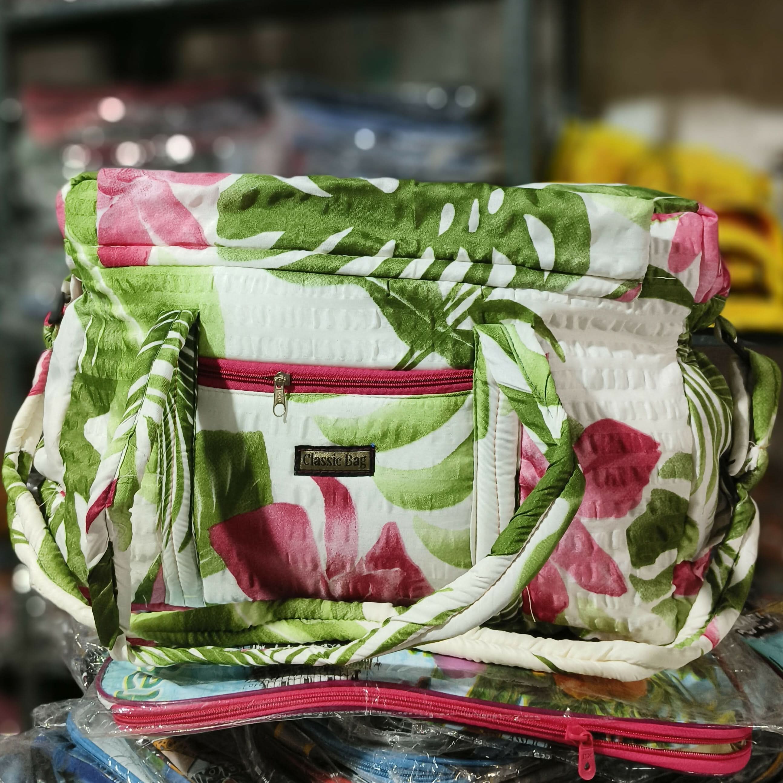 Tropical Bliss Compact Travel Bag Floral Edition (TPT) NATIONALBAGS & BELTS