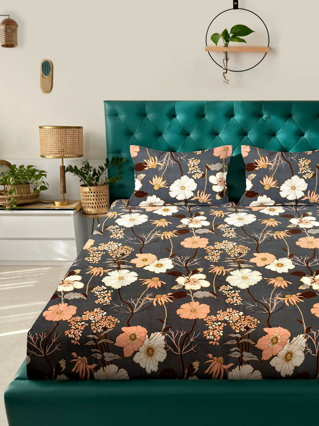 GAURA High-Quality Micro Polyester Double Bedsheet – Lightweight Fabric with Perfect Double Bed Fit (218 x 240 cm) PANCHAJANYA FASHIONS