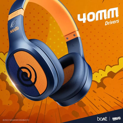 boAt Rockerz 460 Naruto Series - Naruto Edition Bluetooth Headphones (Blue, Orange) xpresselectronics