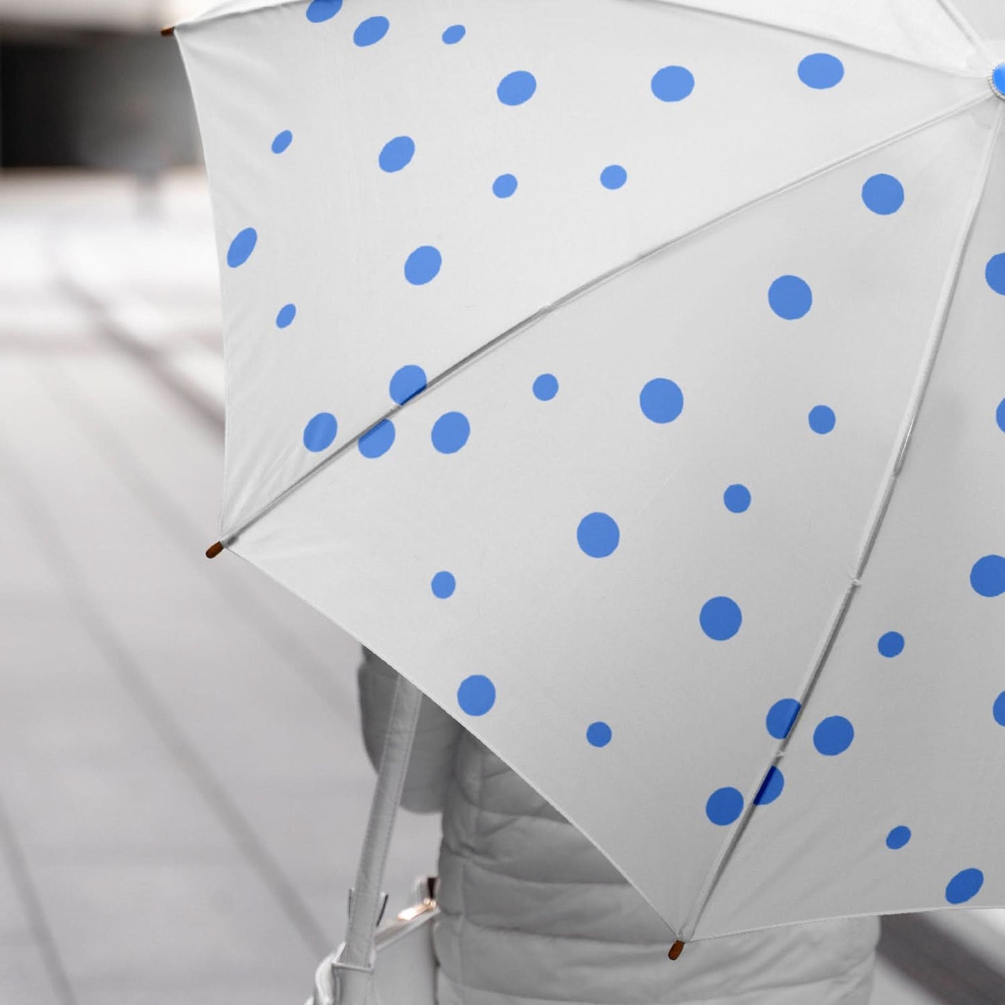 Dot Printed Umbrella For Men And Women Multicolor