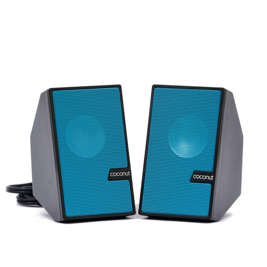 US01 USB Speakers for Laptop & Computer (Pack Of 2,Multi-Colour) - HalfPe