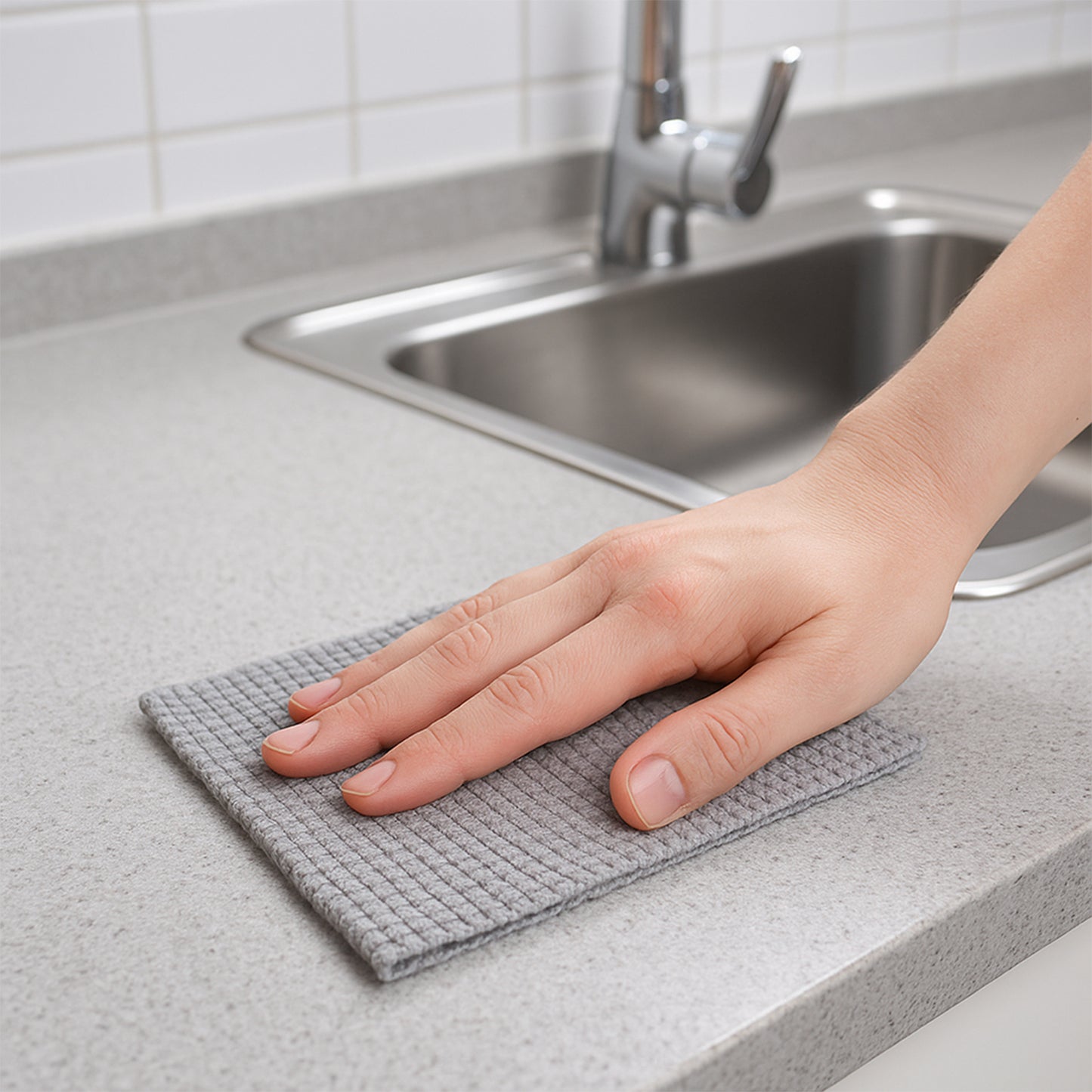 Disposable Kitchen Cleaning Cloth Roll  25 Sheets (23x19 Cm)