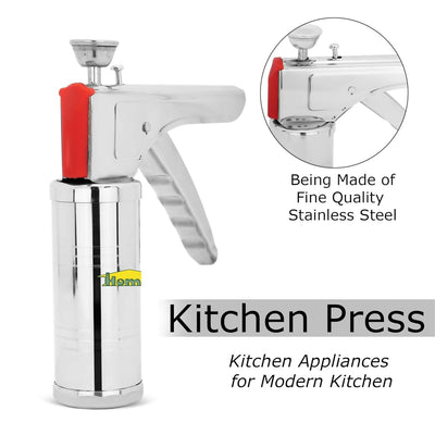 Stainless Steel Kitchen Press Sev Maker – Heavy Duty Murukku & Snack Maker