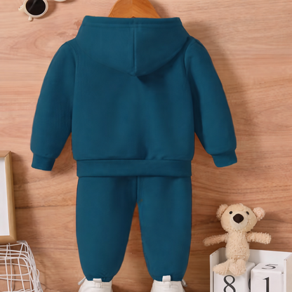 Kids Cotton Blend Hoodie & Jogger Set Luck Fashion