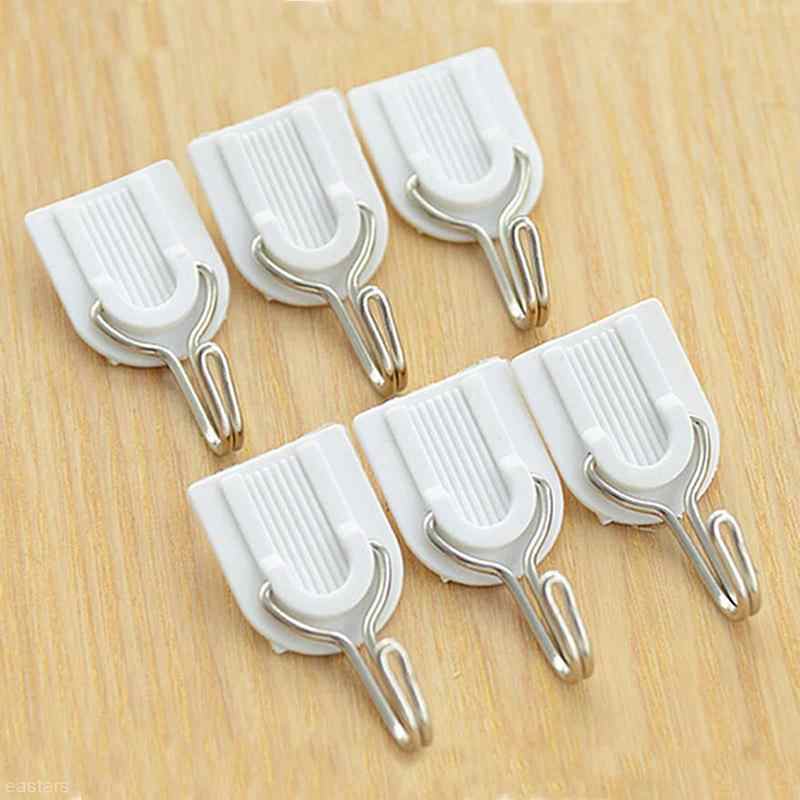 Adhesive Sticker Abs Plastic Hook Towel Hanger For Kitchenbathroom