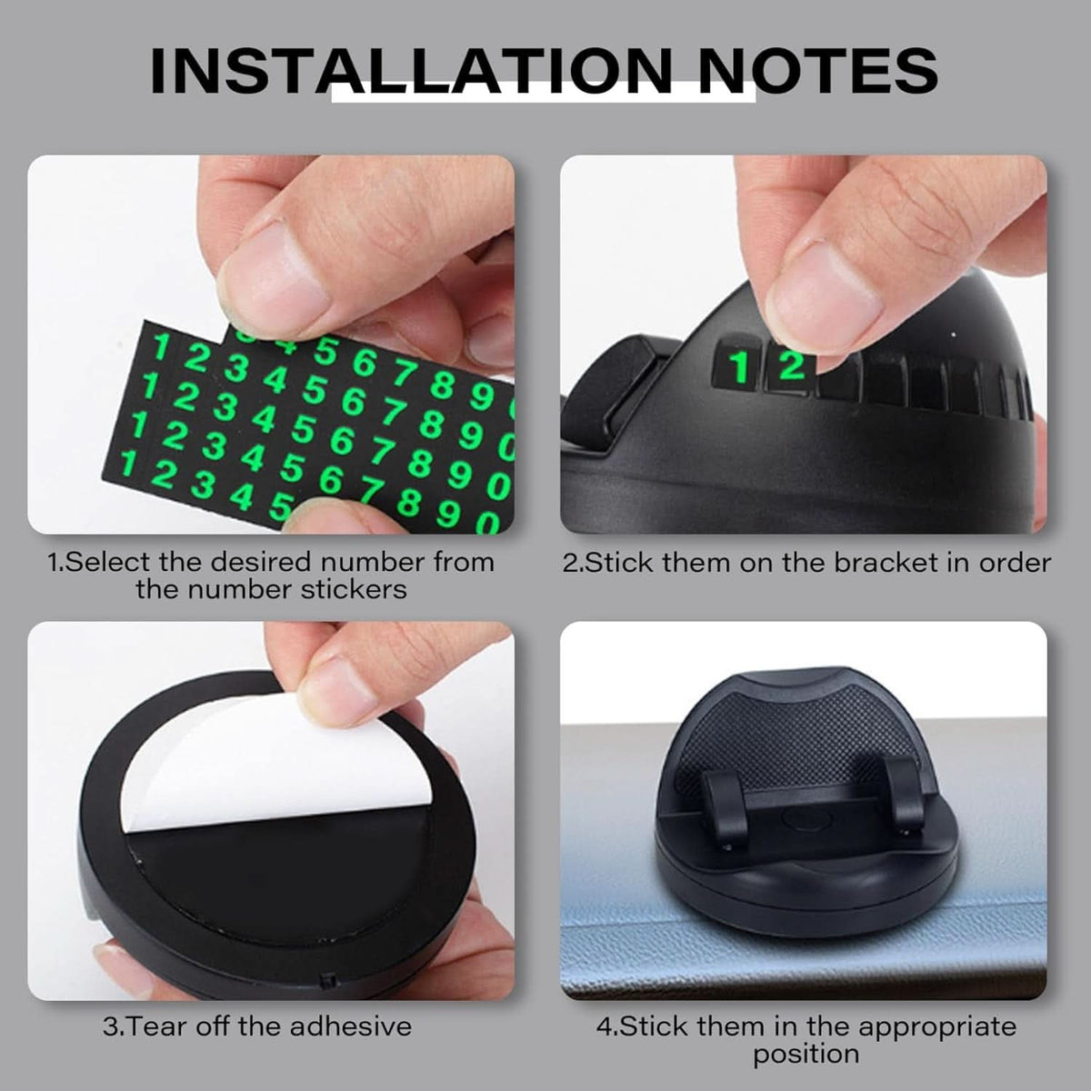 2 In 1 Car Anti-slip Mat Phone Holder Non Slip Sticky Phone Mount Holder (1 Set) HP DD